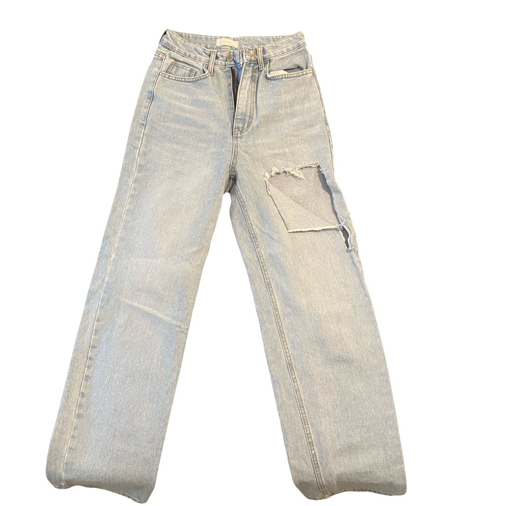 Oak + Fort Distressed Jean Size Small